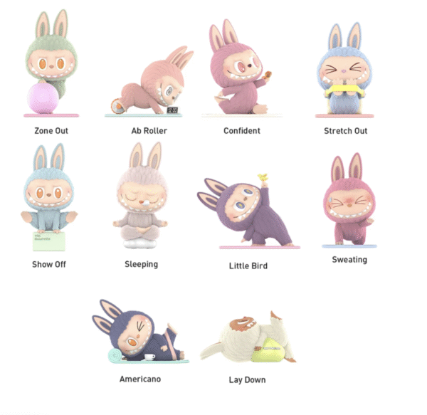 Pop Mart Labubu The Monsters Lazy Yoga Series Figures Sealed Case (BLINDBOX) - obrazek 2